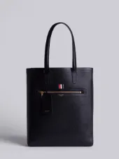 Tote In Black Pebble Grain