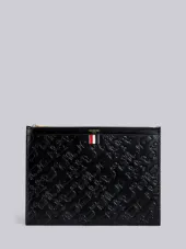 Toy Icon-embossed Calf Leather Medium Document Holder