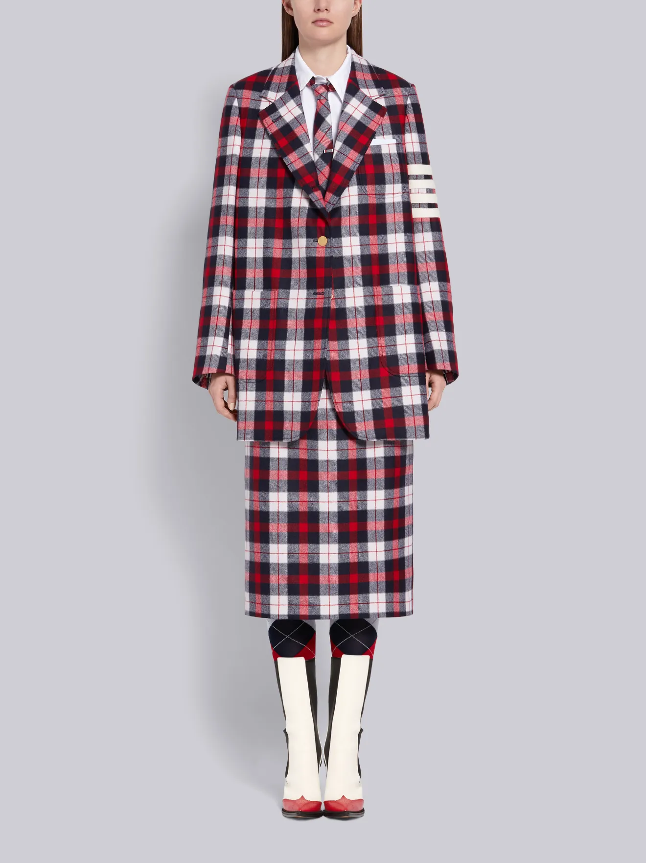 tartan check jacket