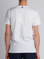tricolour accent T-shirt