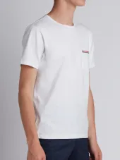 tricolour accent T-shirt