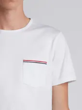 tricolour accent T-shirt