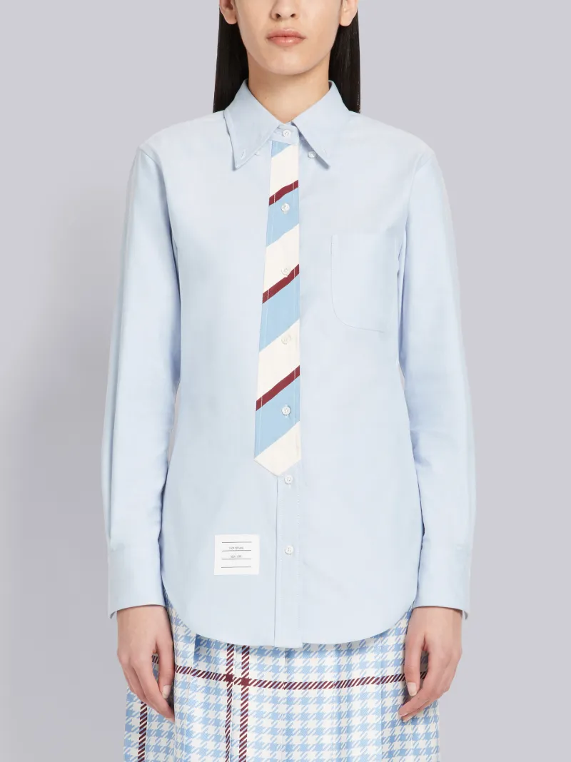 Trompe L'oeil Bow Tie Oxford Shirt | Thom Browne