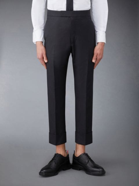 Twill Low Rise Trousers | Thom Browne
