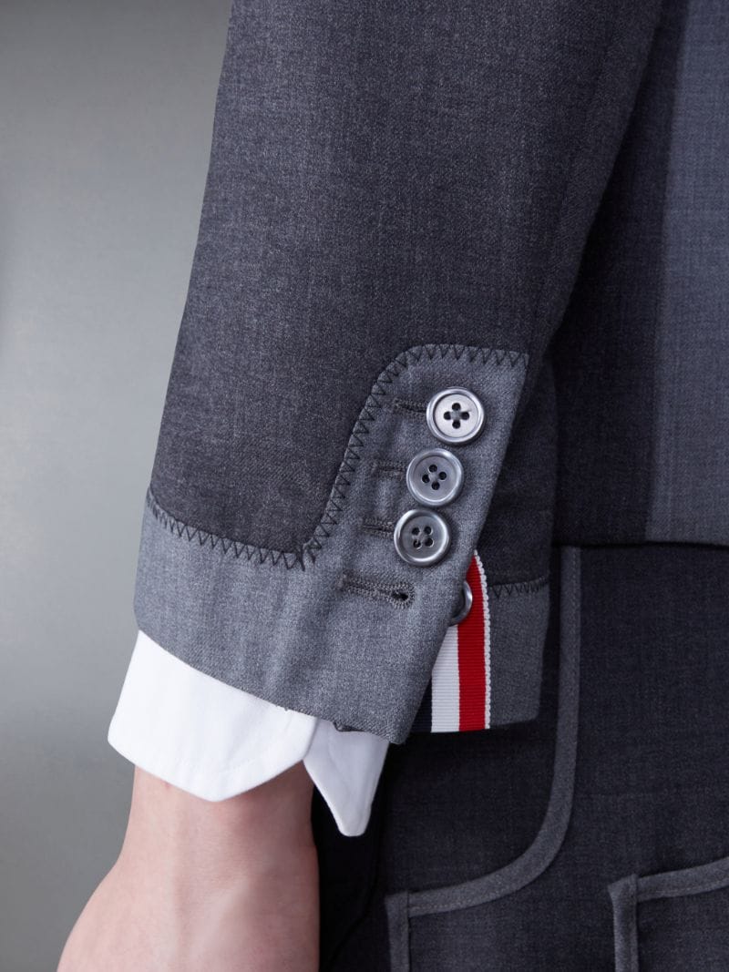 Twill Classic Zig Zag Jacket | Thom Browne