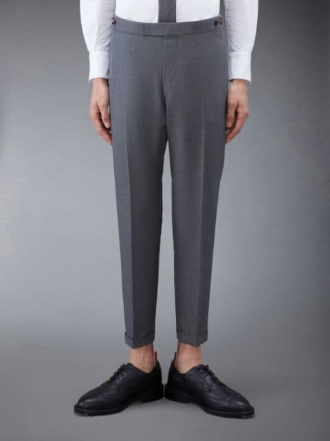 Twill Low Rise Trousers | Thom Browne