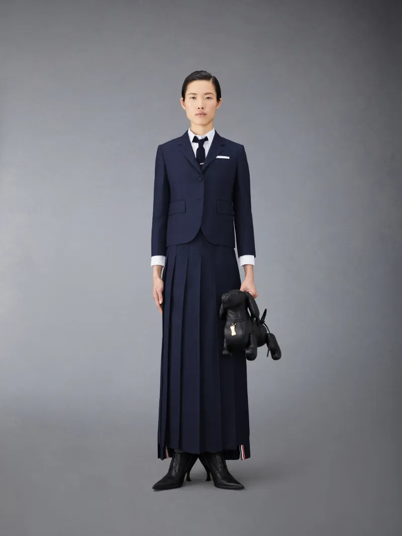 Twill Pleated Long Skirt | Thom Browne