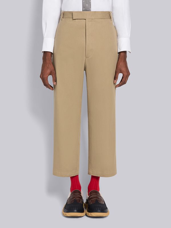 Twill Unconstructed Straight Leg Trouser