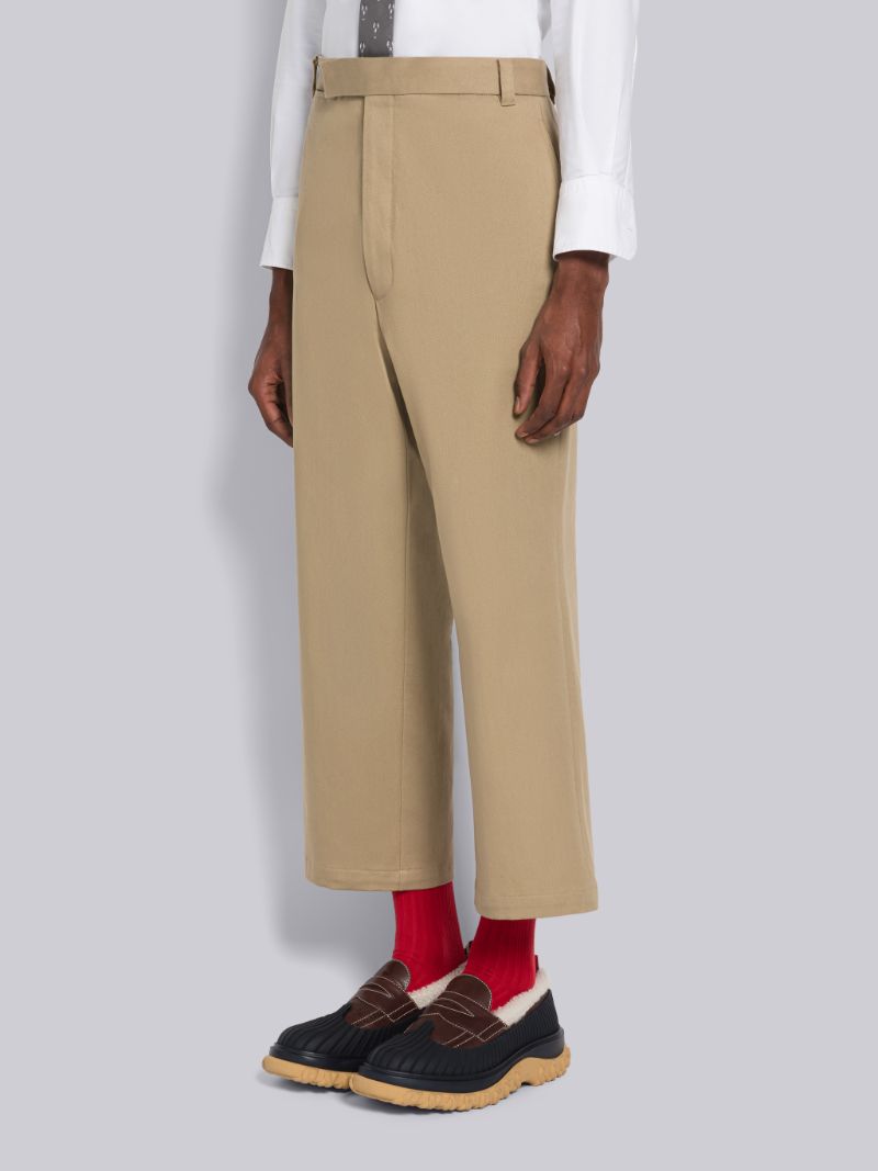 Twill Unconstructed Straight Leg Trouser
