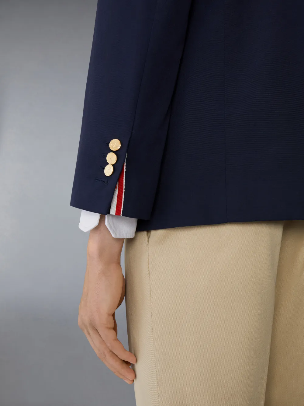 Typewriter Cloth Grosgrain Placket Sport Coat | Thom Browne