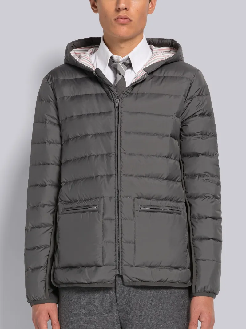 Ultra Light Nylon Down Hooded Jacket