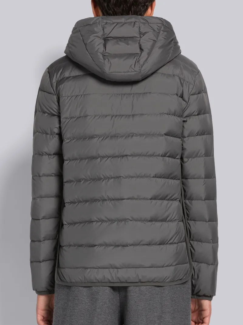 Ultra Light Nylon Down Hooded Jacket | Thom Browne