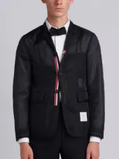 Unconstructed single breasted coat