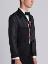 Unconstructed single breasted coat