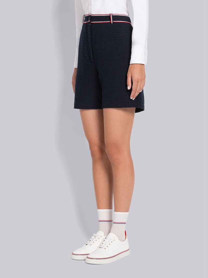 University Stripe High Waisted Short