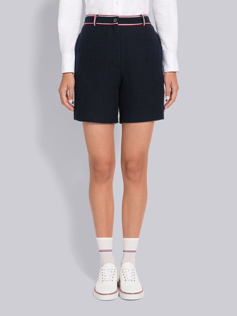 University Stripe High Waisted Short