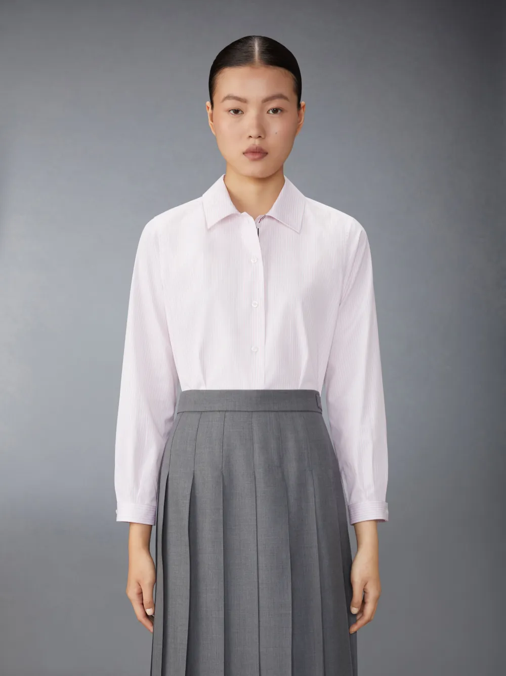関税込!今だけSALE◇THOM BROWNE◇ストライプ柄シャツ