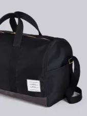 Unstructured Holdall In Nylon And Suede