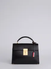 Unstructured Mrs. Thom (32x23x11 Cm) With Red, White And Blue Shoulder Strap In Pebble Lucido Leather