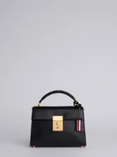 Unstructured Mrs. Thom Jr. (28x19,5x9 Cm) With Red, White And Blue Shoulder Strap In Pebble Lucido Leather