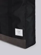 Unstructured Tote Bag In Nylon And Suede