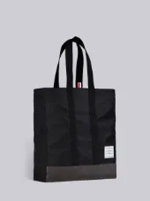 Unstructured Tote Bag In Nylon And Suede