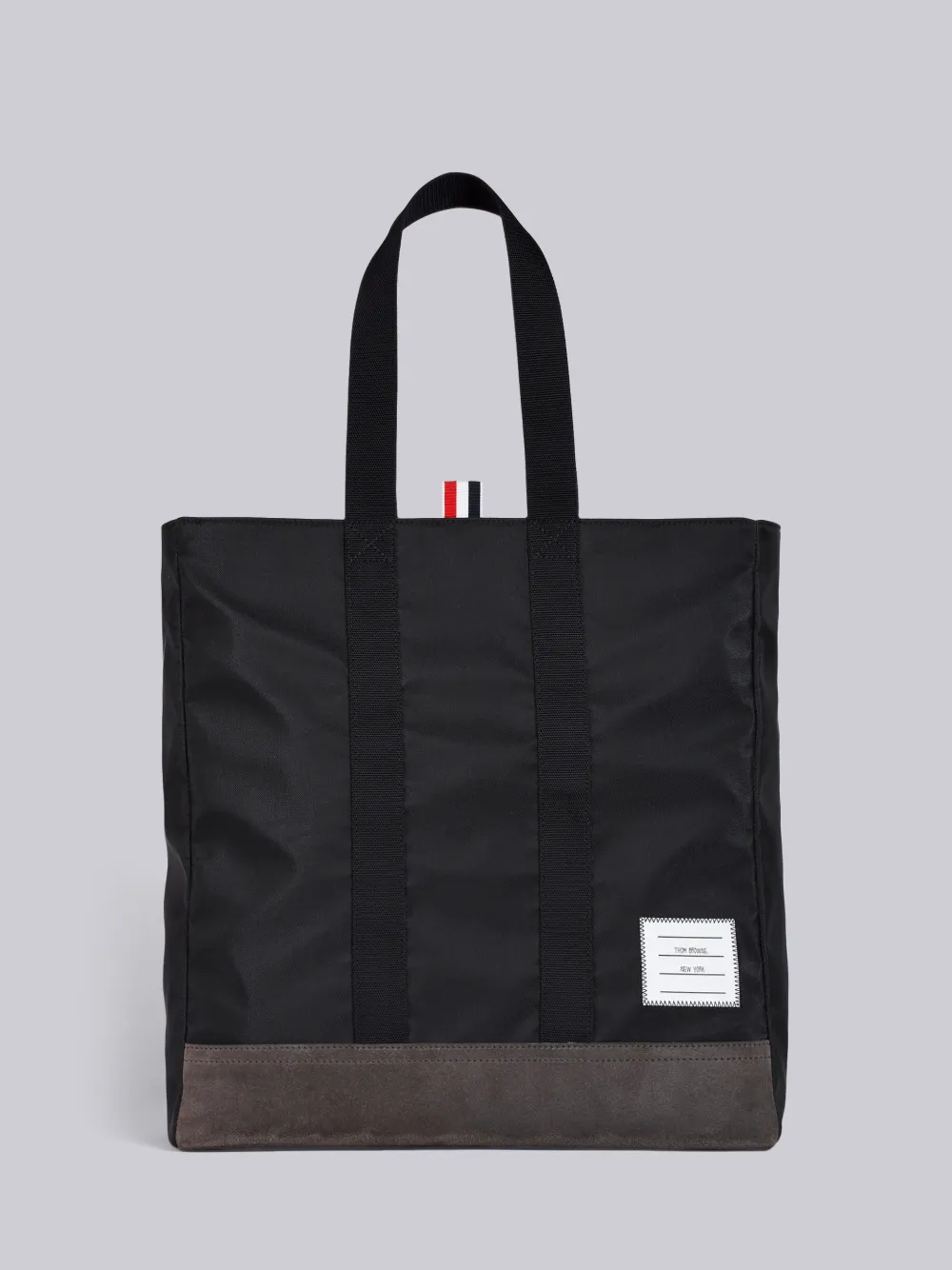 Unstructured Tote Bag In Nylon And Suede | Thom Browne