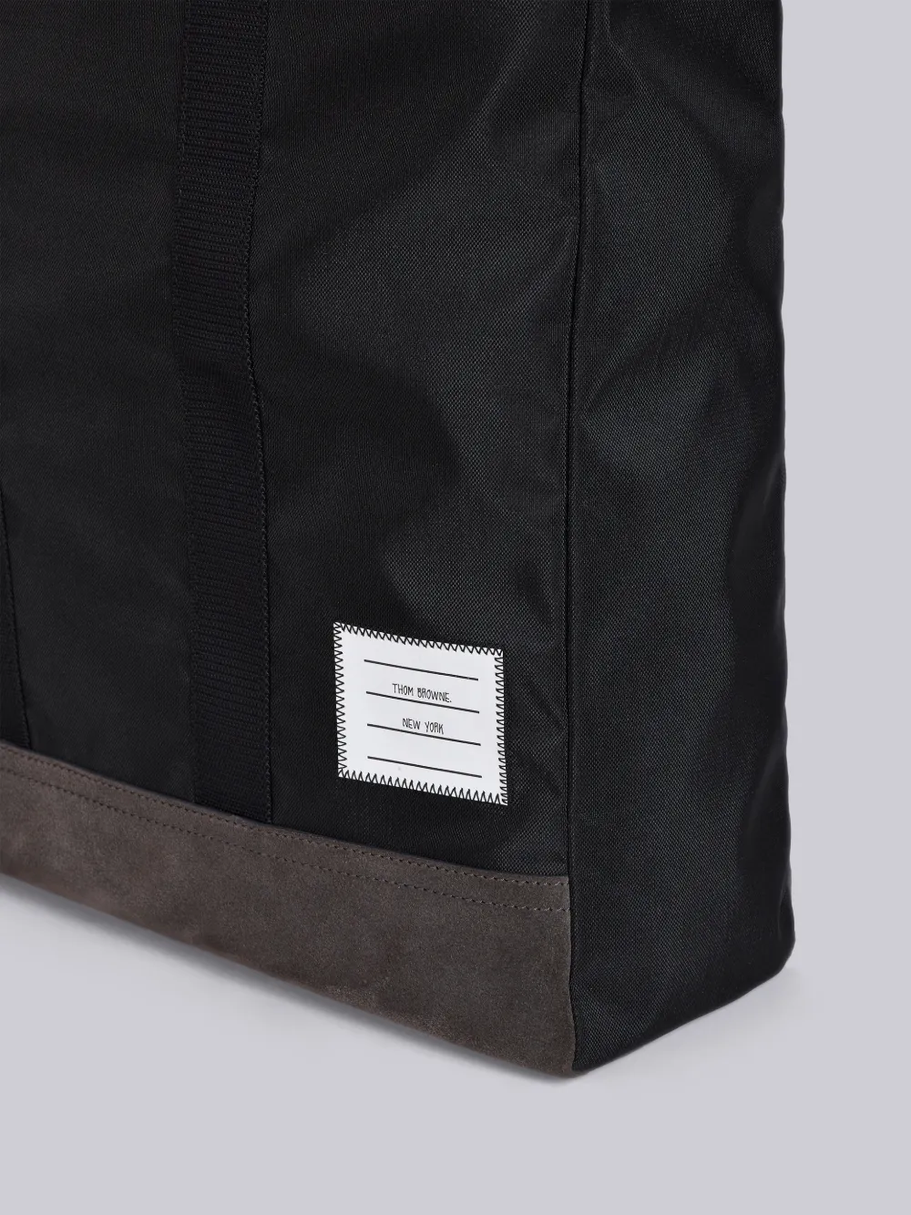 Unstructured Tote Bag In Nylon And Suede | Thom Browne