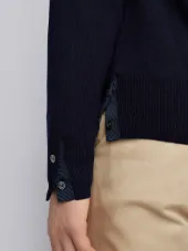 V-Neck Cardigan In Mercerized Merino