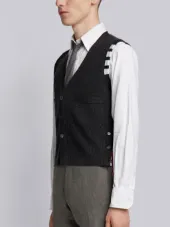 V-Neck Cardigan Vest In Cashmere