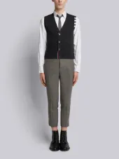 V-Neck Cardigan Vest In Cashmere