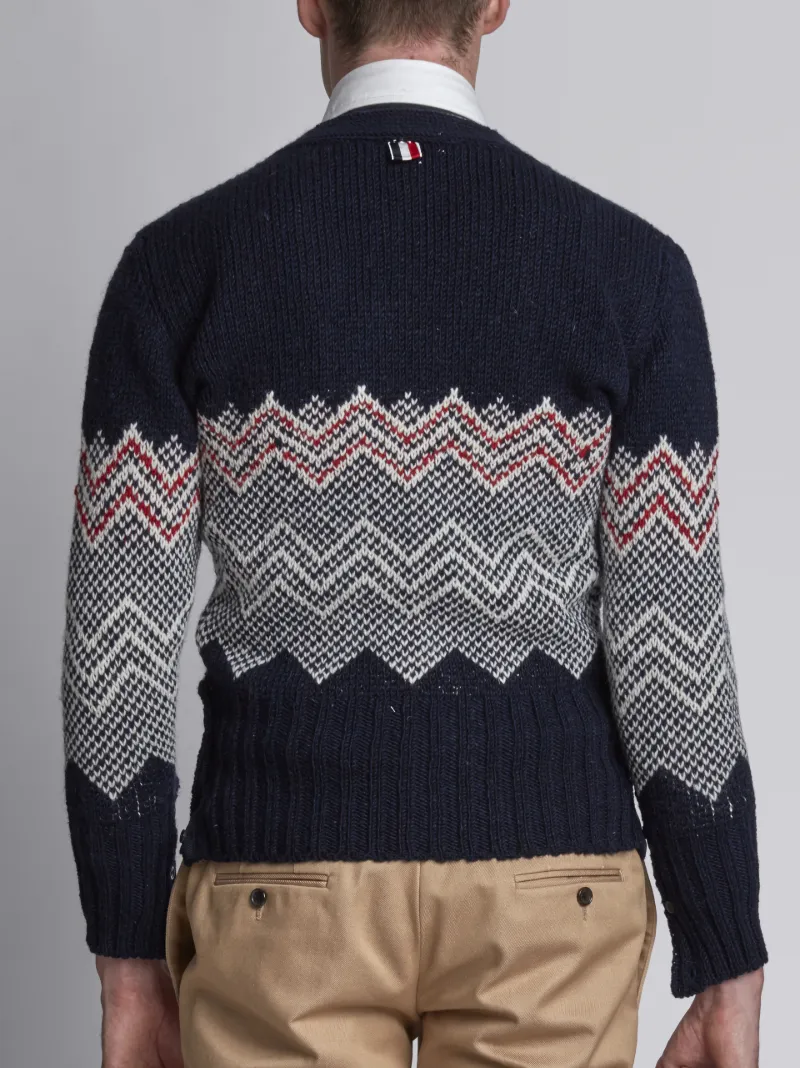 cashmere fair isle cardigan