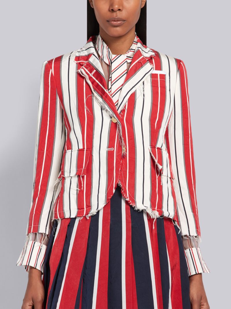 Variegated Repp Stripe Classic Sport Coat