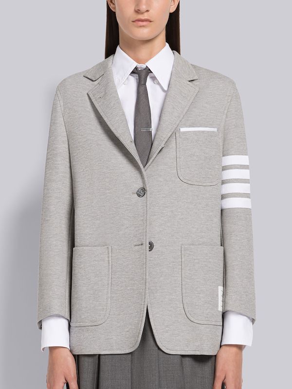 VARSITY PIQUE 4-BAR FOOTBALL SACK JACKET