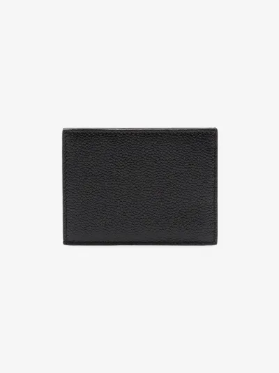 thom browne vertical intarsia stripe cardholder in pebble grain leather browns - Thom Browne Card Holder thom browne vertical intarsia stripe cardholder in pebble grain leather browns - Thom Browne Card Holder