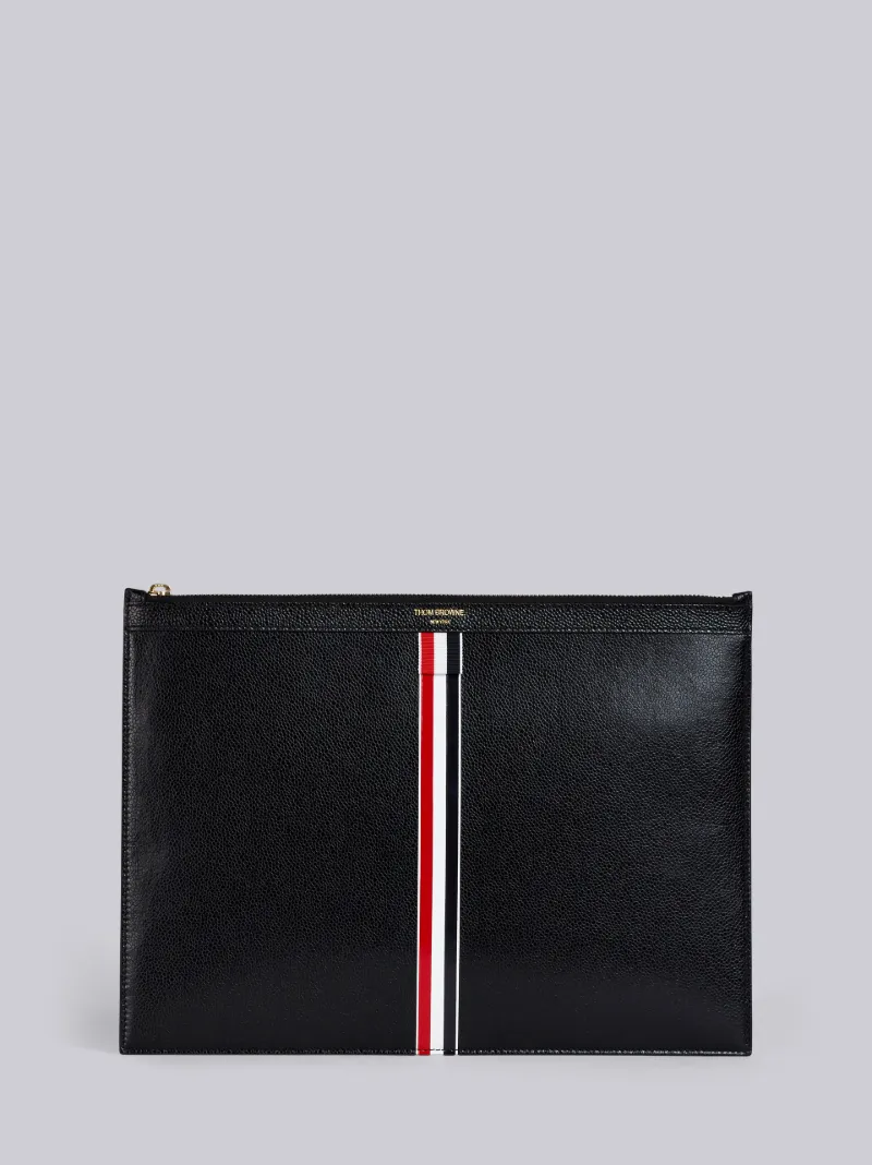 Vertical Intarsia Stripe Leather Medium Document Holder Vertical Intarsia Stripe Leather Medium Document Holder