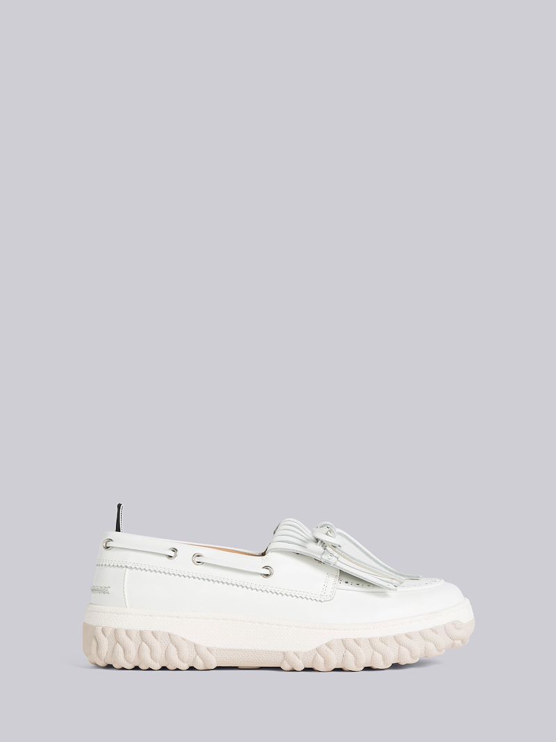 Vitello Calf Kilted Boat Shoe