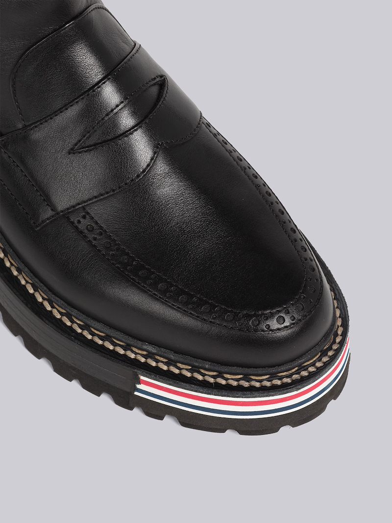 Vitello Calf Penny Loafer Ankle Boot