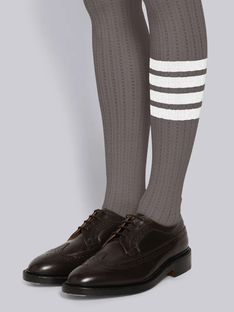 Washable Merino Wool Pointelle Stitch 4-Bar Tights