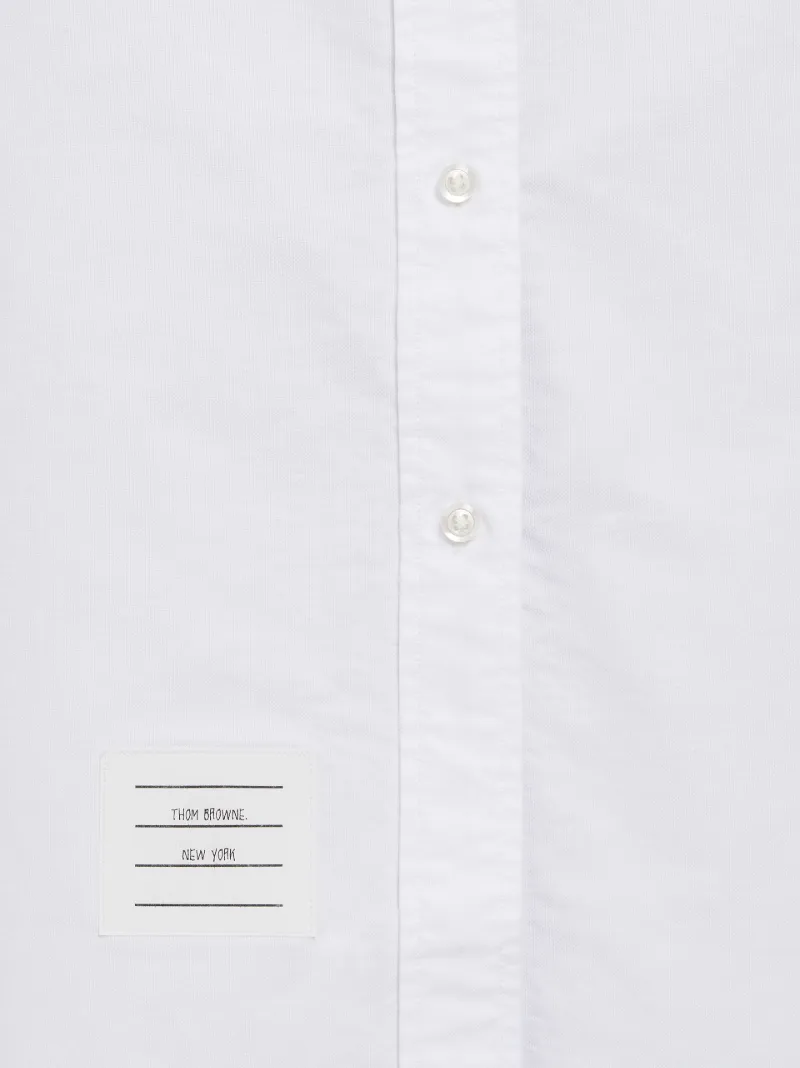 White Classic Oxford Knee Length Shirtdress
