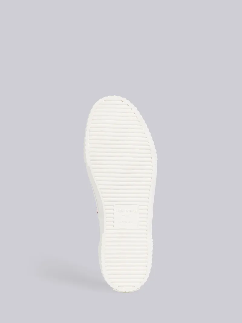 White Cotton Canvas Heritage Sneaker