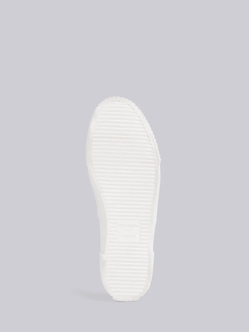 White Cotton Canvas Heritage Sneaker