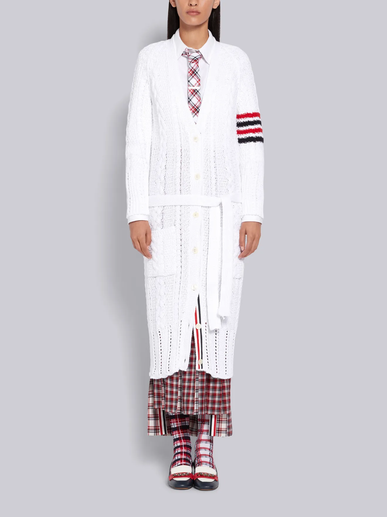 thom browne long cardigan