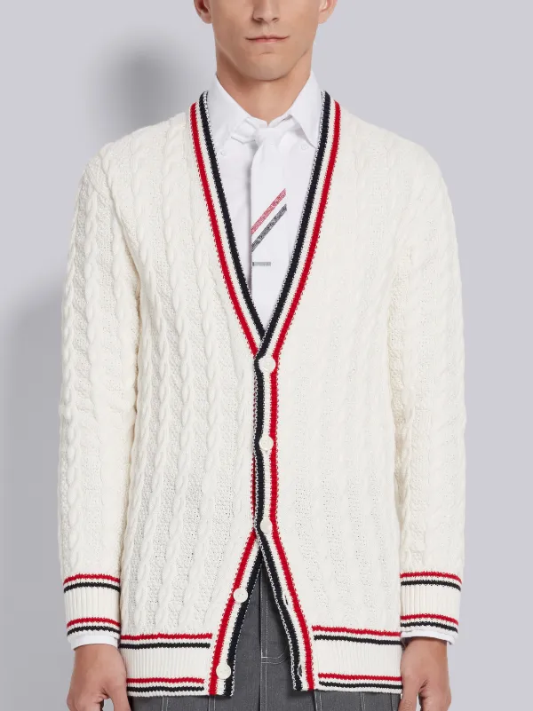 thom browne black cardigan