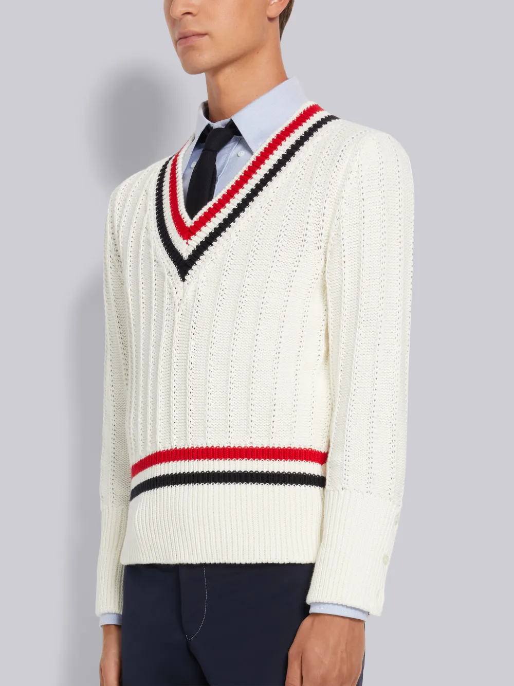 名作 thom-browne-white-cotton- トップス