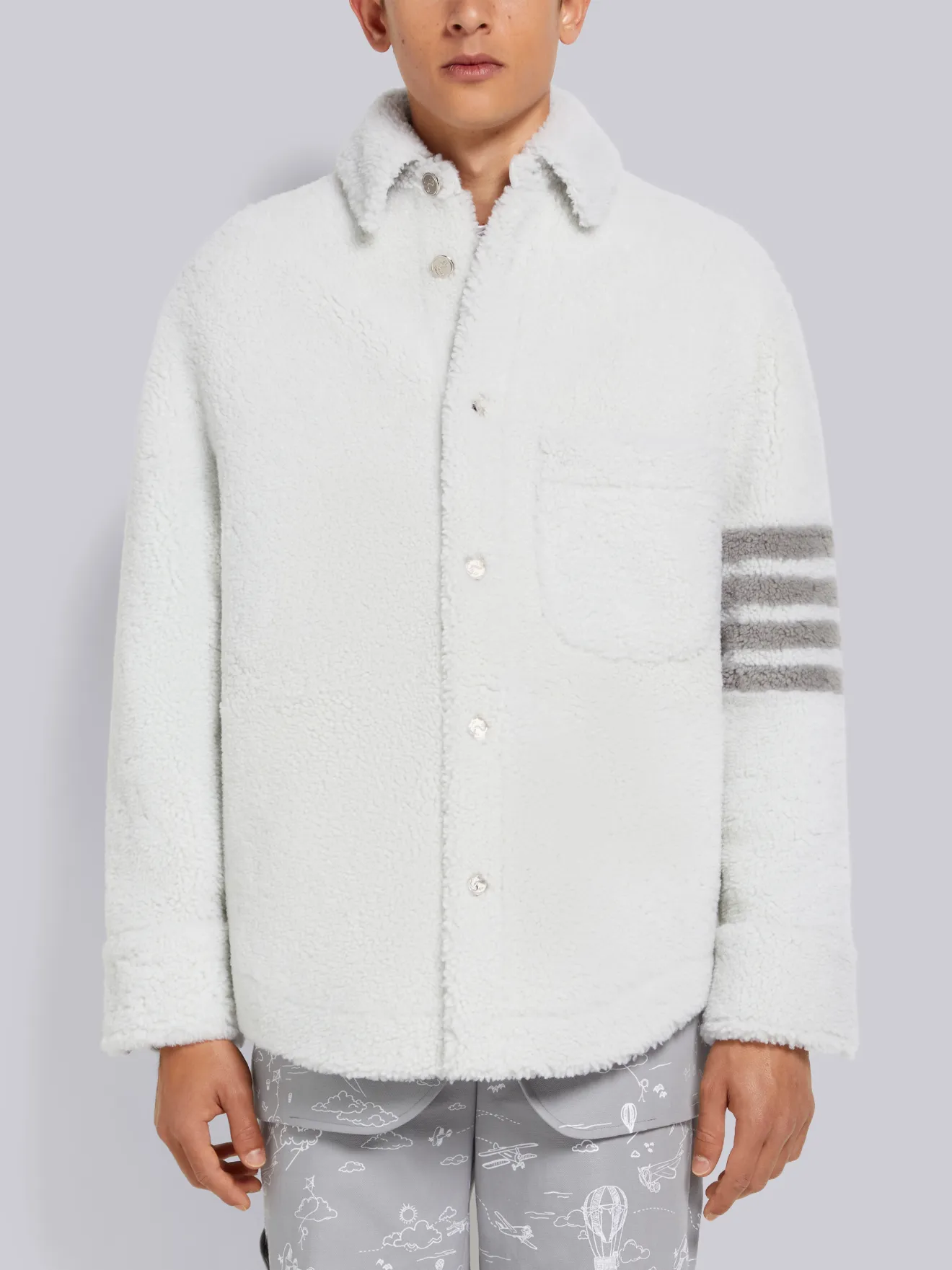 thom browne white jacket