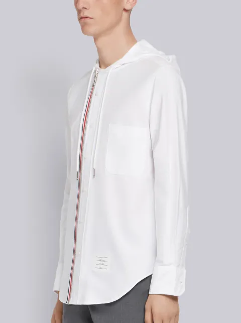 white top with zip front