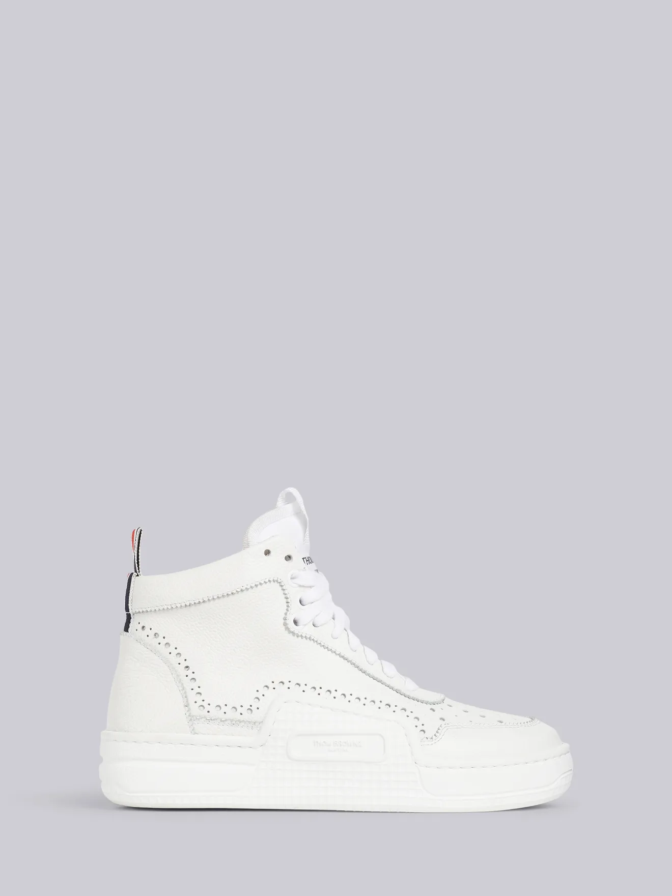 white high top trainer
