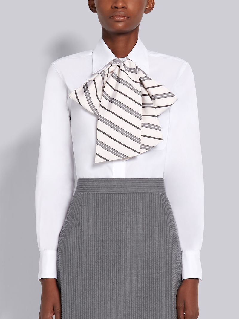 long sleeve white cotton top