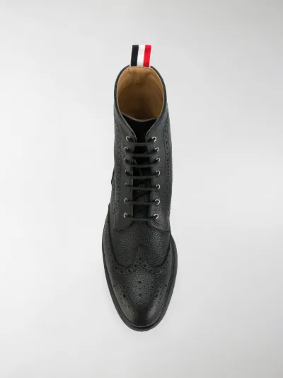 wingtip ankle boots